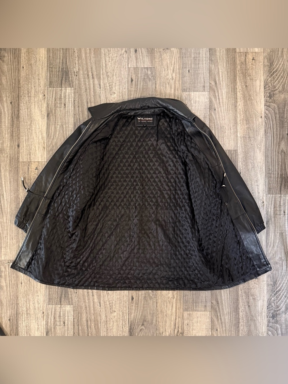 Vintage WILSONS Leather Parka Jacket - Picture 3 of 5
